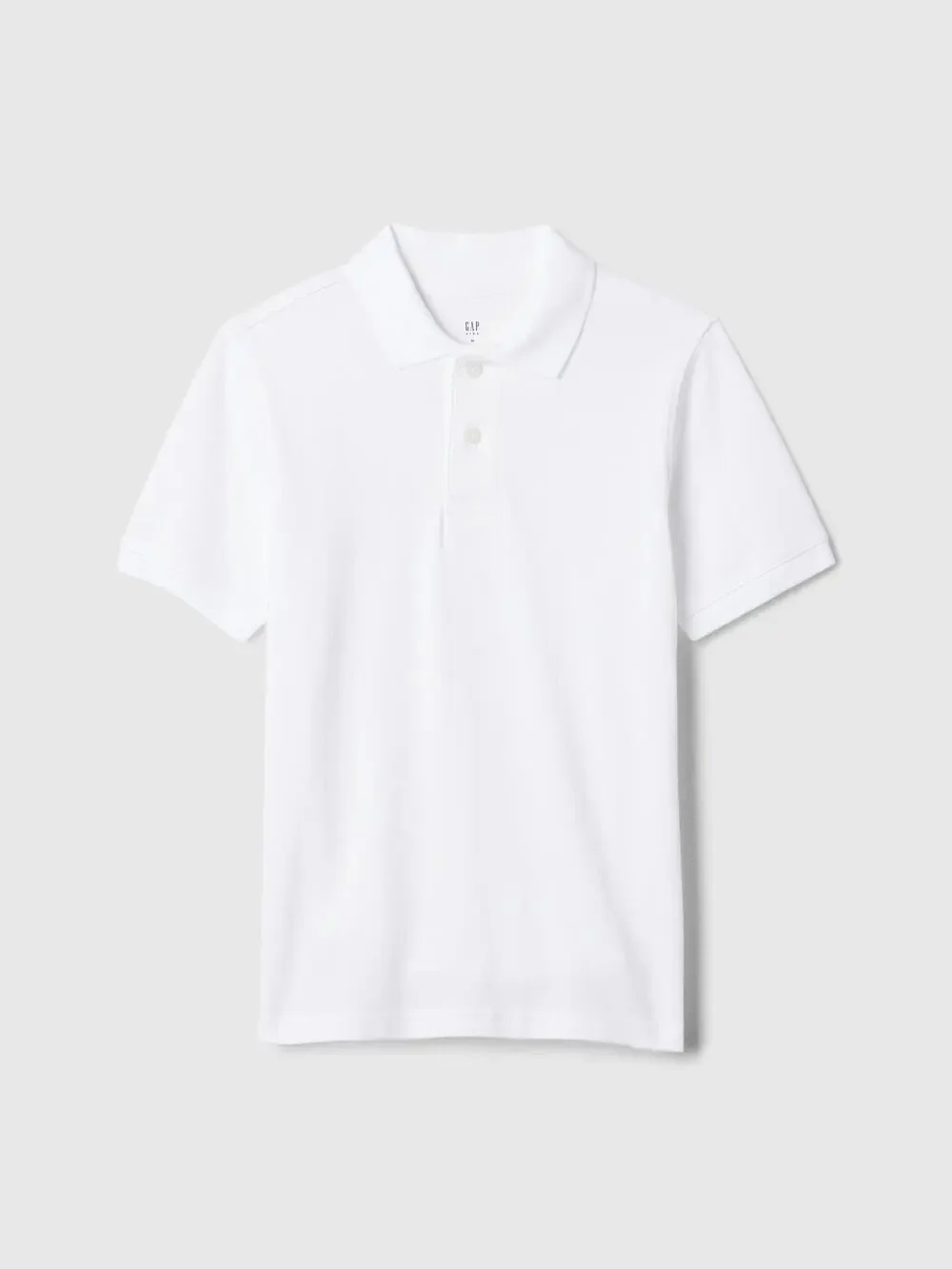 GAP Kid’s White Short Sleeve Polo Kid’s Medium